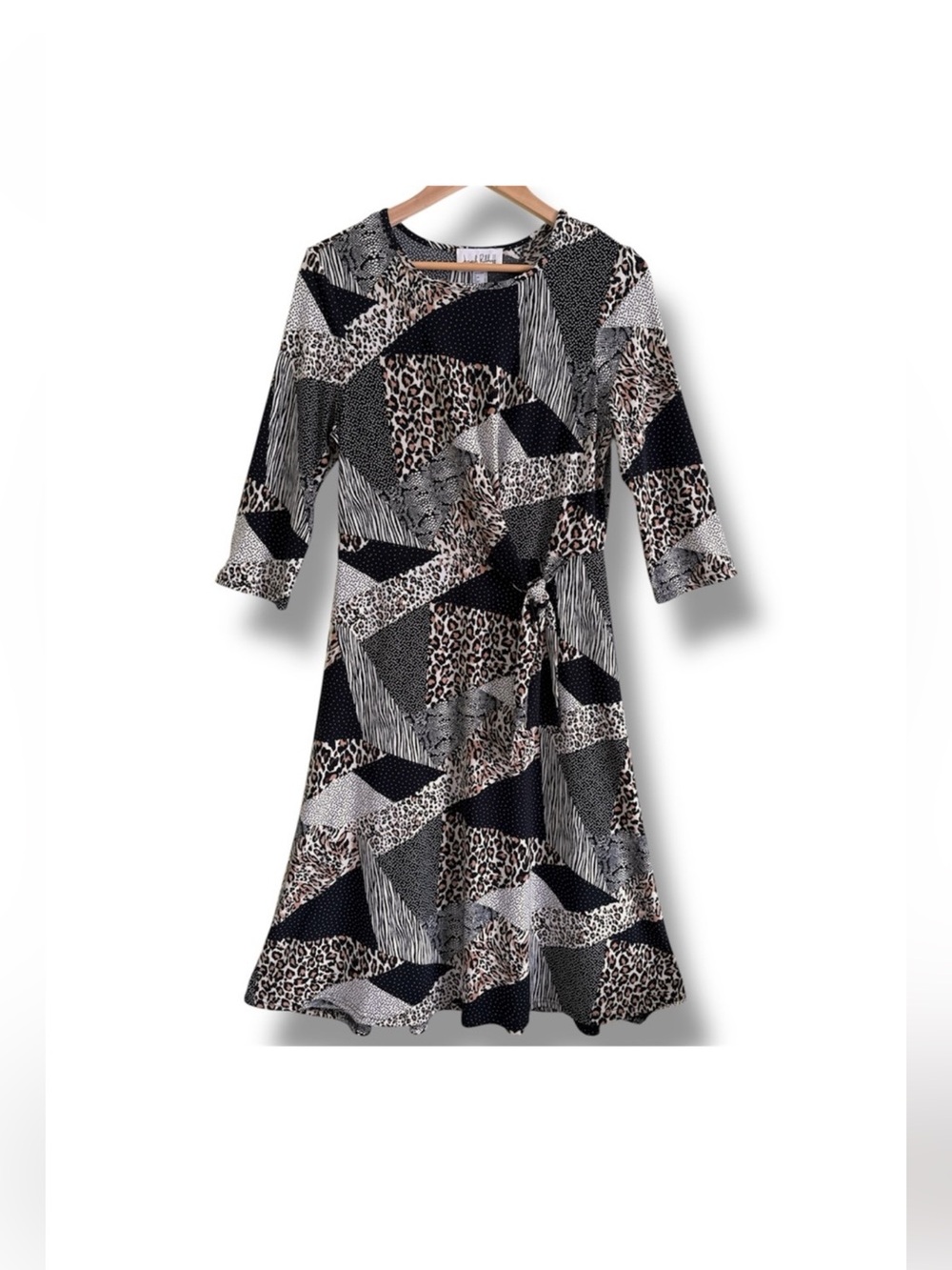 Joseph Ribkoff Mixed‑Print Dress Size 8 - Picture 3 of 15